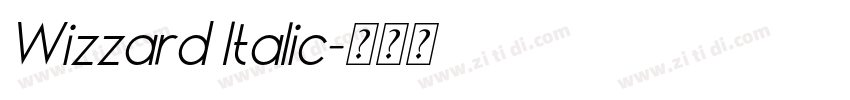 Wizzard Italic字体转换